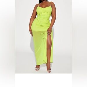 Lime green dress